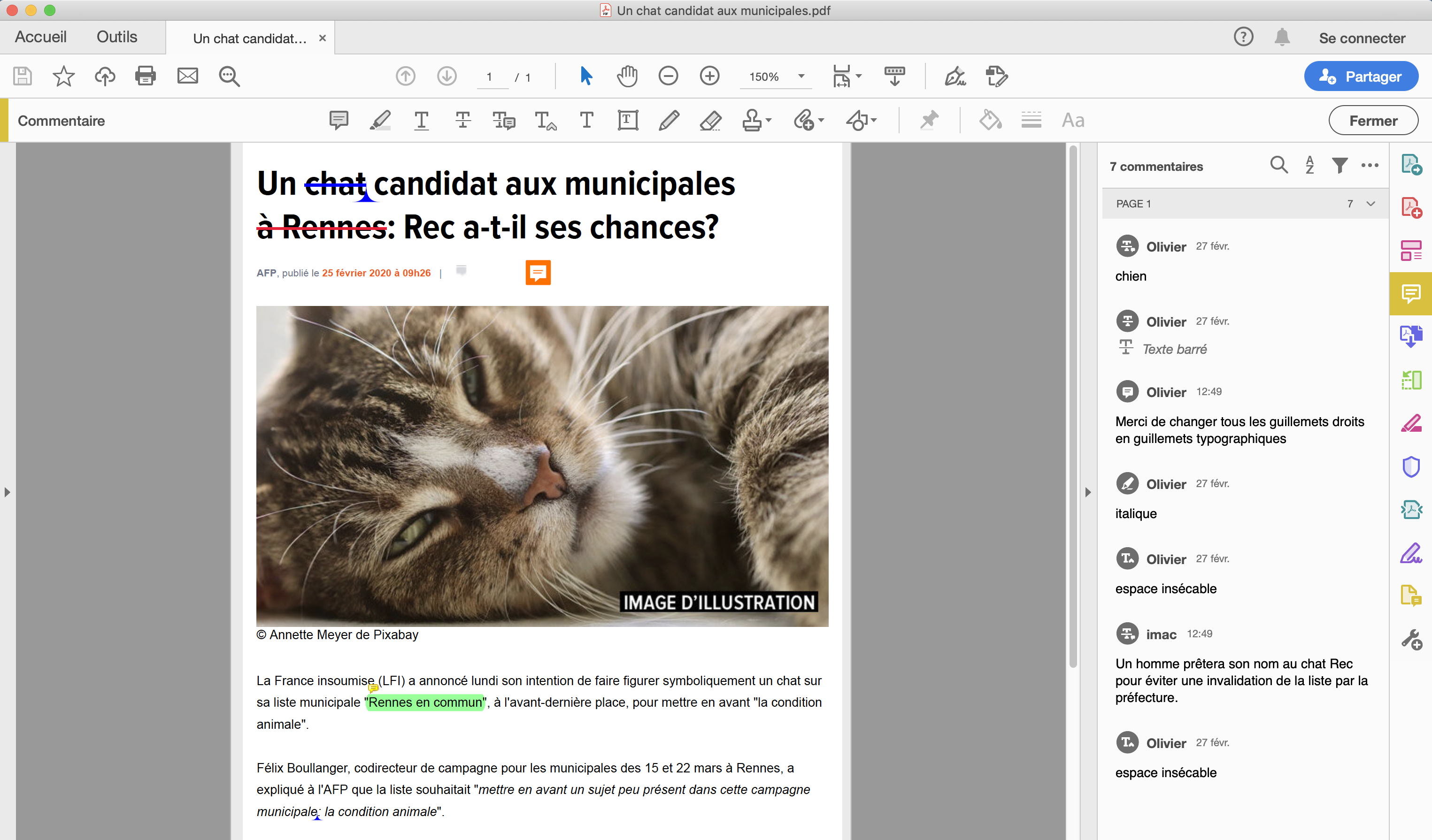 comment faire des annotations sur un fichier pdf